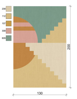 sun steps <br>130x200 cm<br>custom