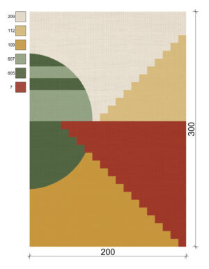 sun steps <br>200x300cm (XL)