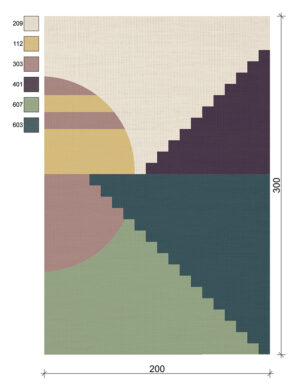 Sun steps custom<br>200x300 cm (XL)